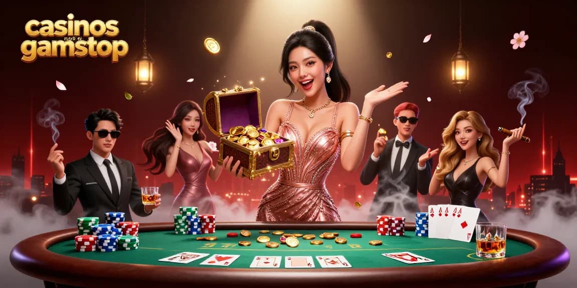 Experience thrilling gameplay at casinos not on gamstop with treasure chests and vibrant poker elements.