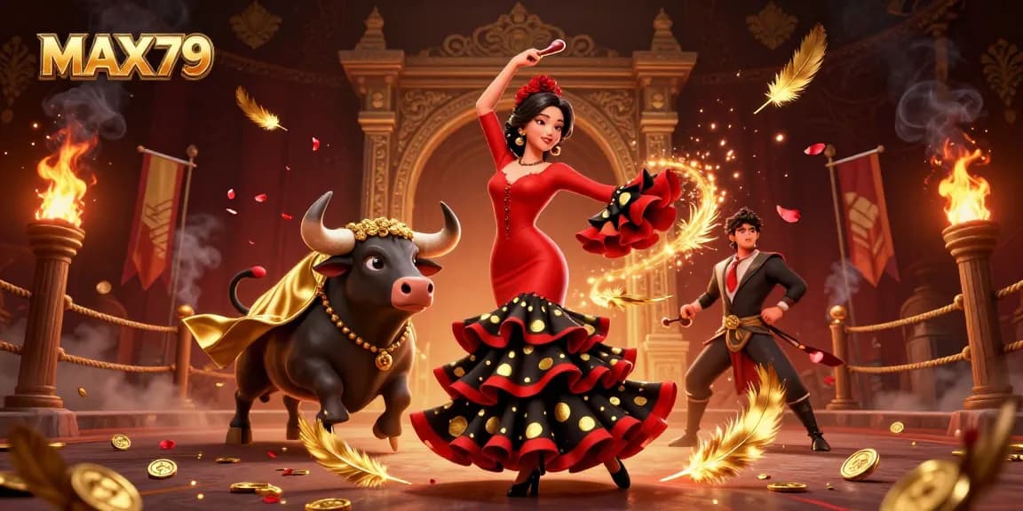 Experience thrilling action at MAX79 with vibrant characters and dynamic casino elements in an exciting setting.