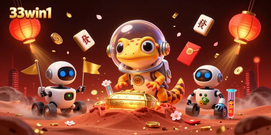 Experience thrilling moments at 33win1 with vibrant casino visuals blending gaming elements and entertainment.