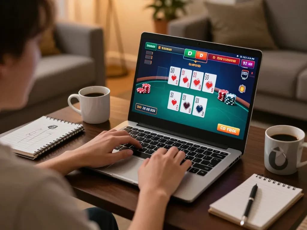 Engaging in tg88 đăng nhập from home using a laptop for online casino gaming experience