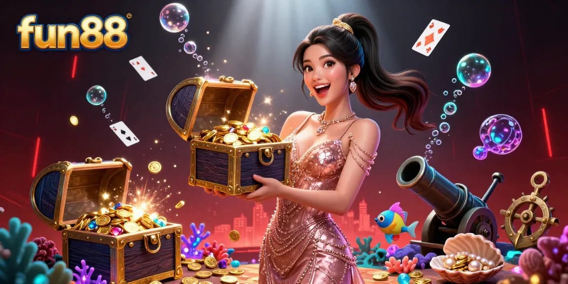 Win big with fun88 in this captivating underwater casino adventure, where treasures await!