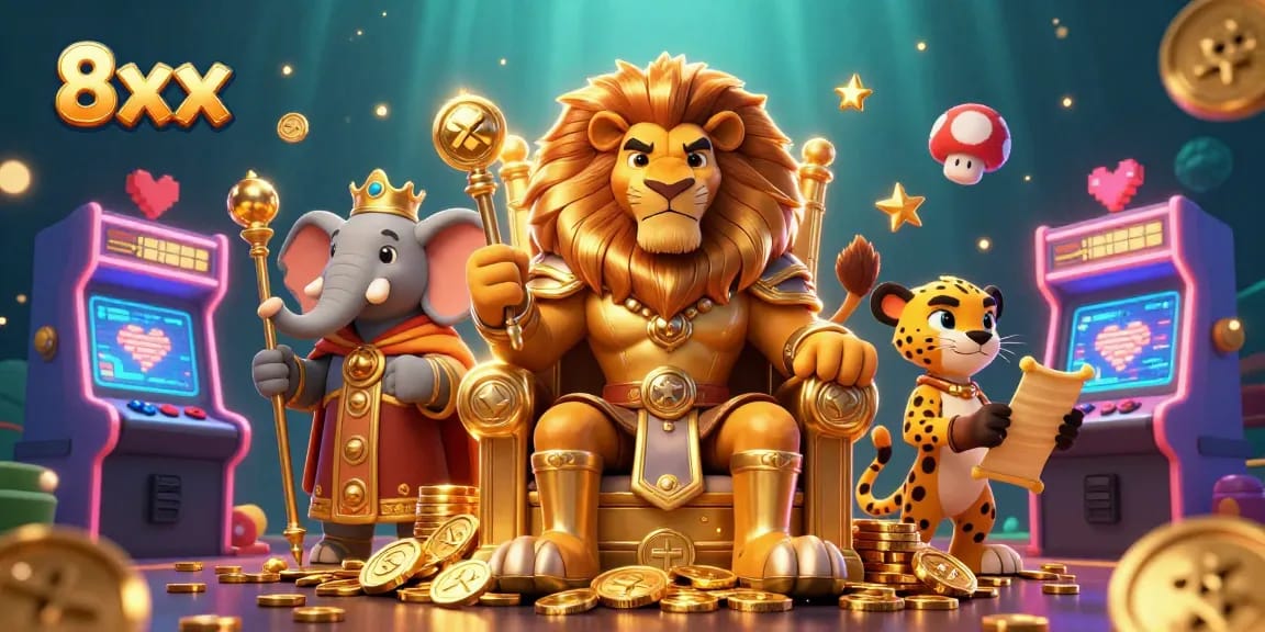 Experience thrilling betting action at 8xx with vibrant gaming characters and elements.