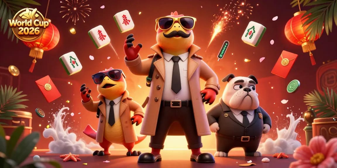 Experience the excitement of World Cup 2026 at a vibrant casino, featuring dynamic elements like raptors and mahjong tiles.