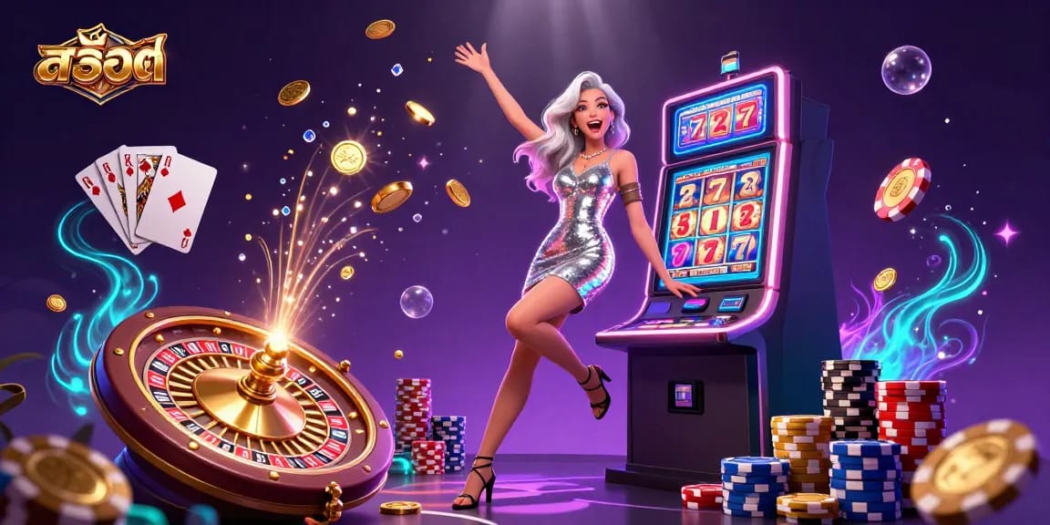 Experience the exciting world of สล็อต with wins and dynamic jackpots through engaging scenes.
