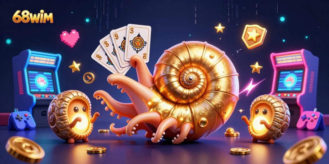 Engage with 68WIM for thrilling gaming experiences in a vibrant 3D casino adventure.