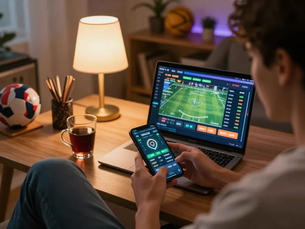 C168 sports betting session on smartphone with live odds displayed, enhancing strategic home gaming experience.