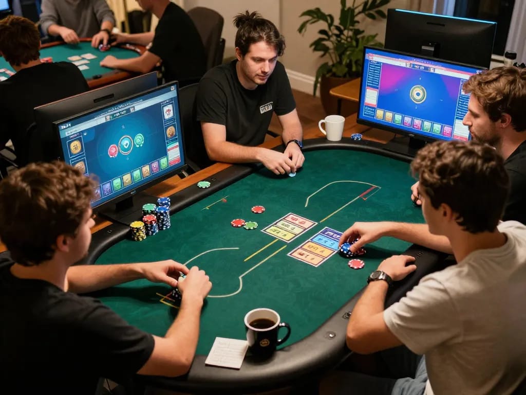 Players enjoy dynamic online poker gameplay at home, experiencing excitement with BL555