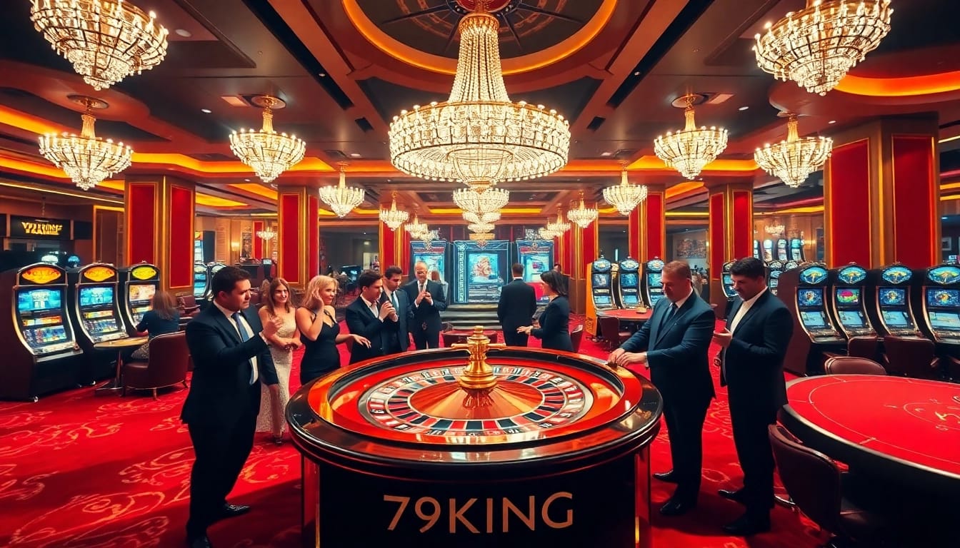Experience the thrill of betting at 79KING's luxurious casino atmosphere.