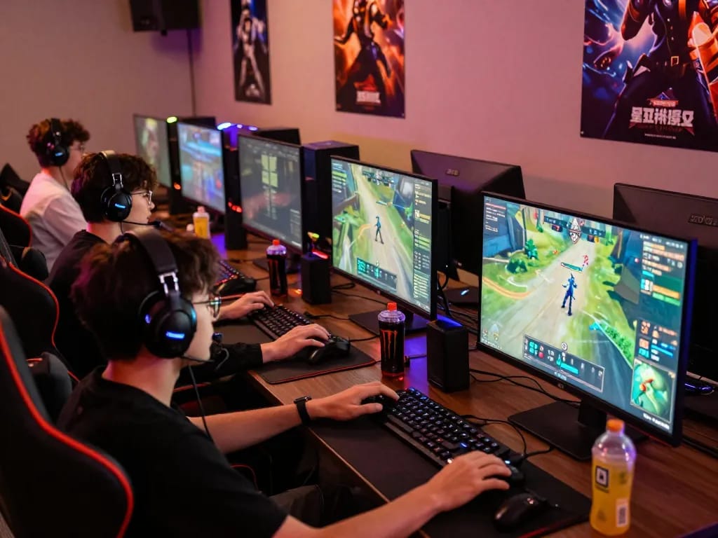 Exciting multiplayer gaming scene highlighting https://gem88.com.mx/ in a vibrant competitive atmosphere