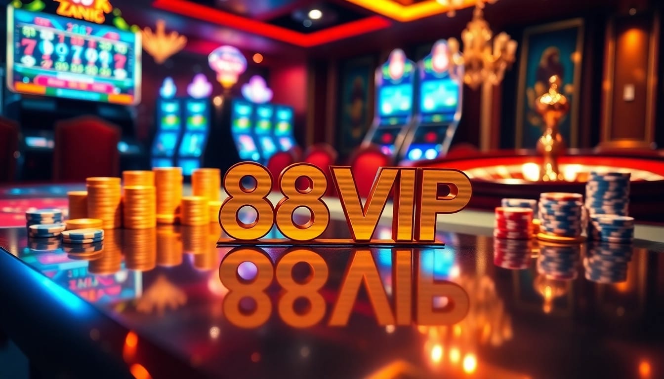 Experience the thrill of gambling with 68VIP at a luxurious casino table filled with vibrant games.
