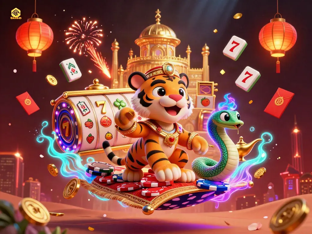 Engage with the thrilling world of gambling featuring toto in a vibrant casino-themed illustration.