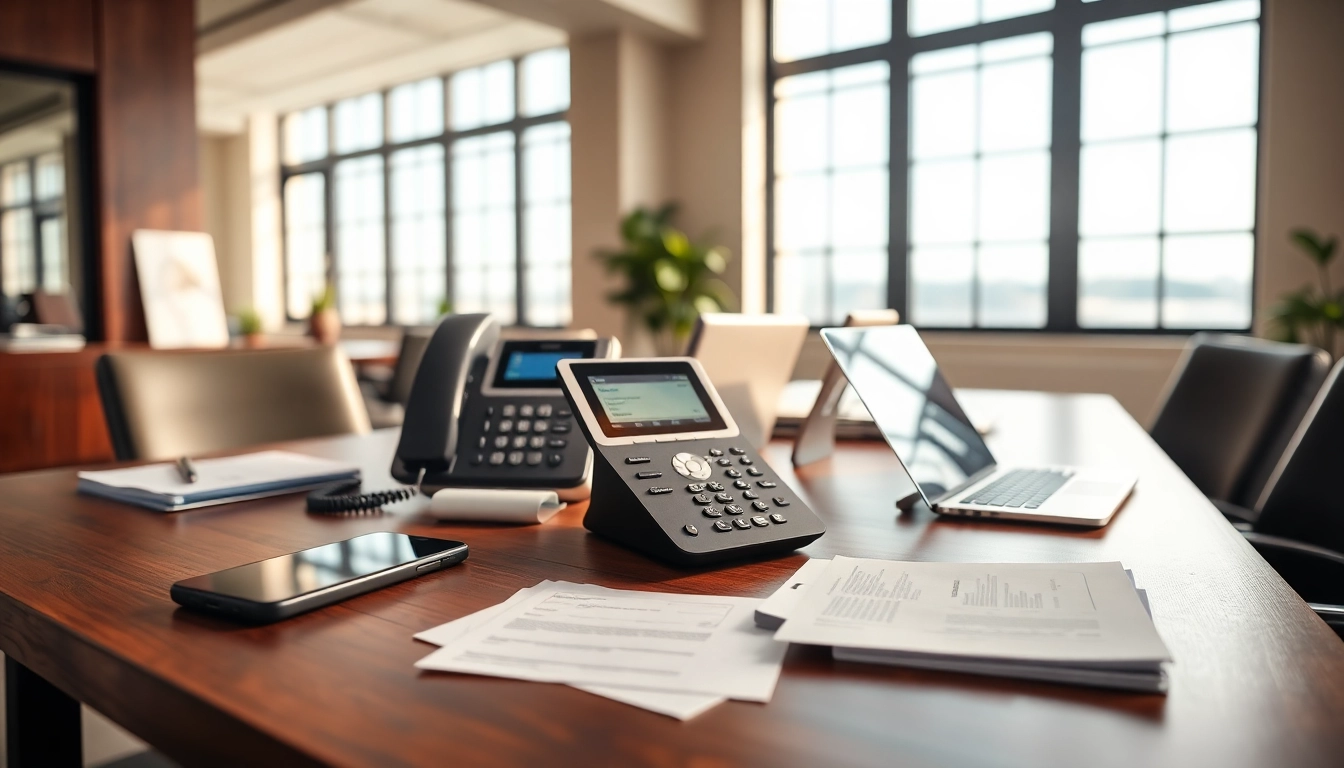 Enhance business efficiency with effective phone systems for small business in a modern office setting.