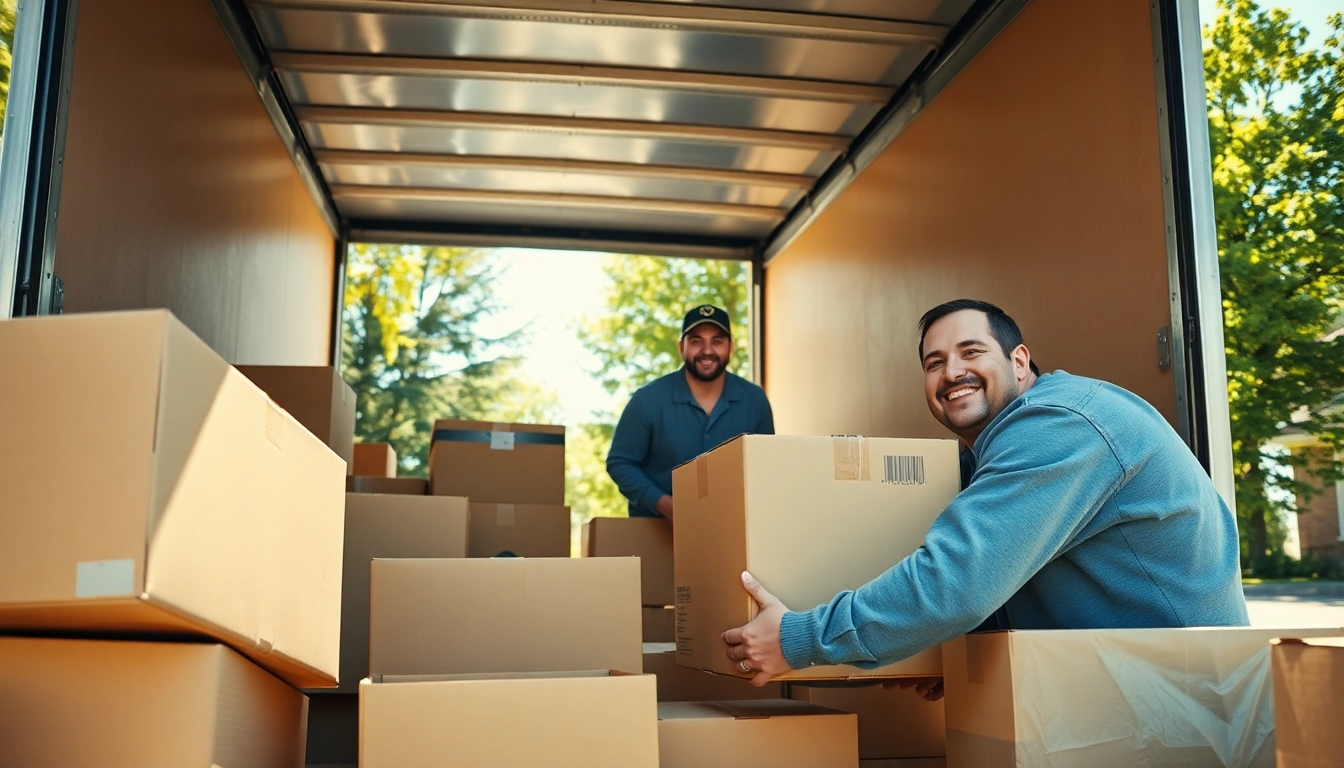 Reliable moving companies calgary team efficiently packaging and moving household items.