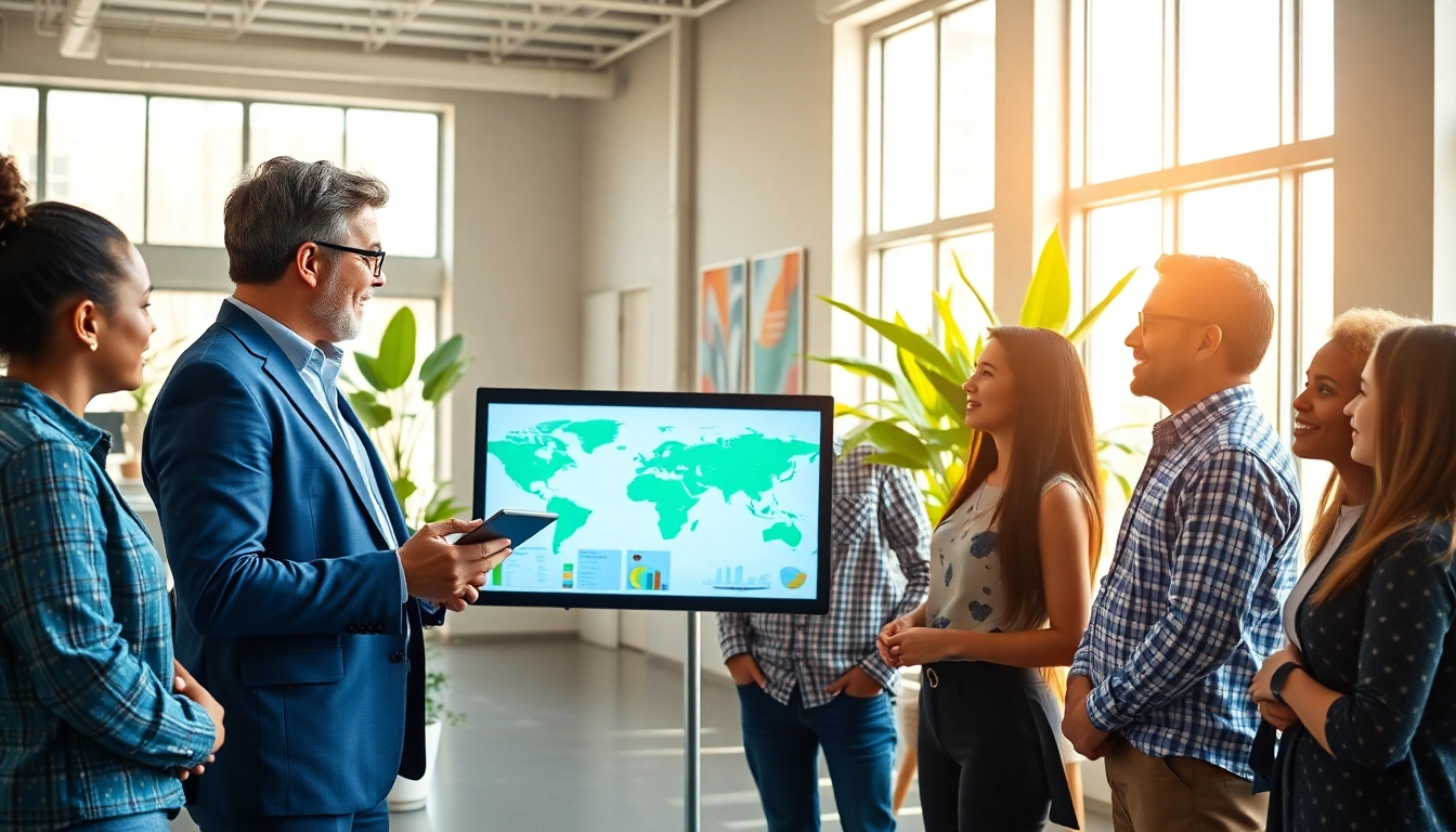 How to find my perfect career guiding a diverse group in a bright office space.