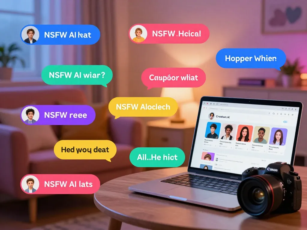 Explore engaging nsfw ai chat interactions in a colorful digital environment with customizable avatars.