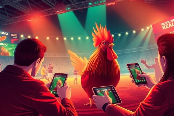 Live online betting experience at sv368win.live featuring Thomo cockfighting excitement.