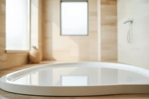 Enhance your bathroom style with a sleek shower base shower, offering modern elegance and comfort.