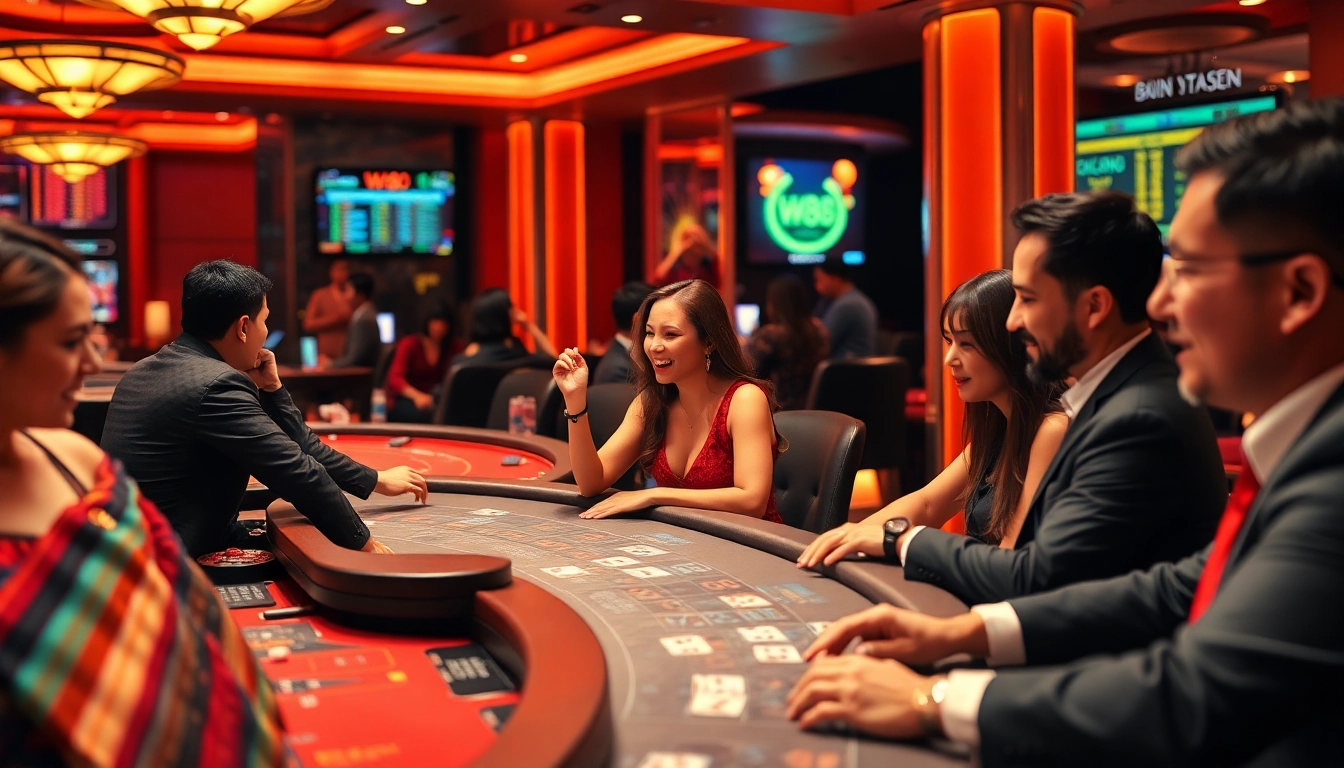 Experience the excitement of W88.nyc with vibrant casino games, including Baccarat and Blackjack, in a welcoming atmosphere.