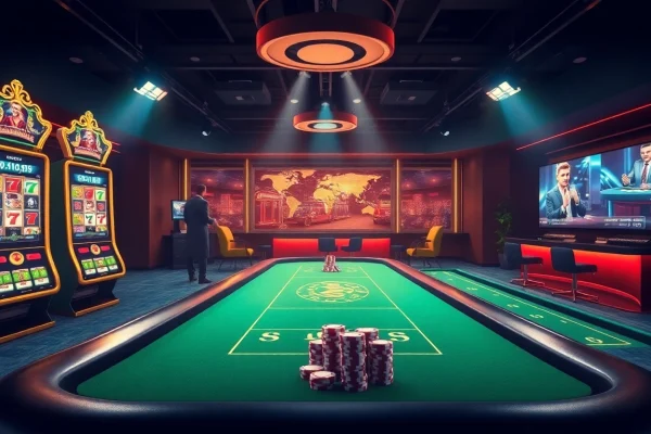 Experience the excitement of gaming at c54.gb.net with vibrant slot machines and poker tables.