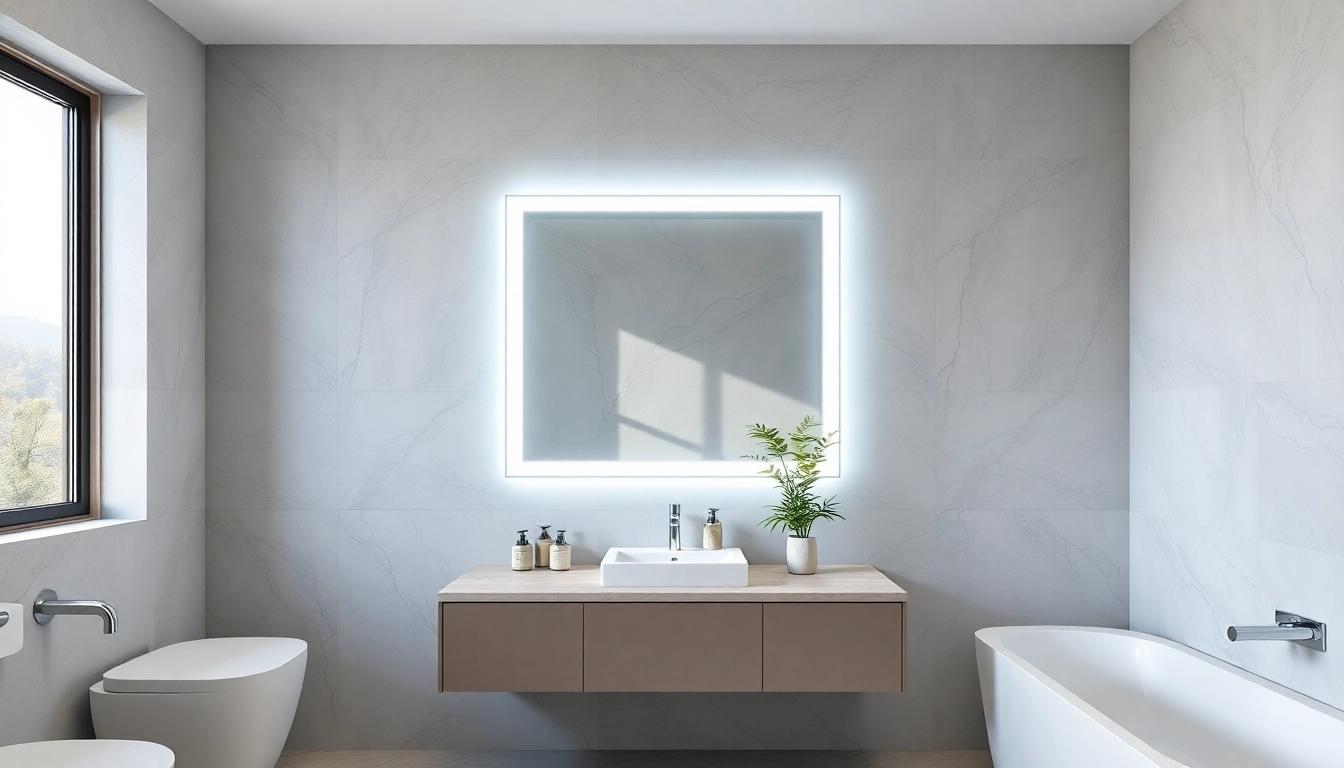 Enhance your led mirror bathroom with a bright, elegant design featuring sleek illumination.