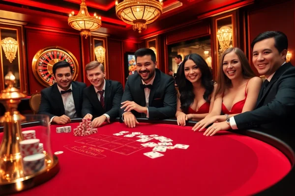 Engage in thrilling poker action at Dom88.us.com with luxurious casino ambiance and vibrant excitement.